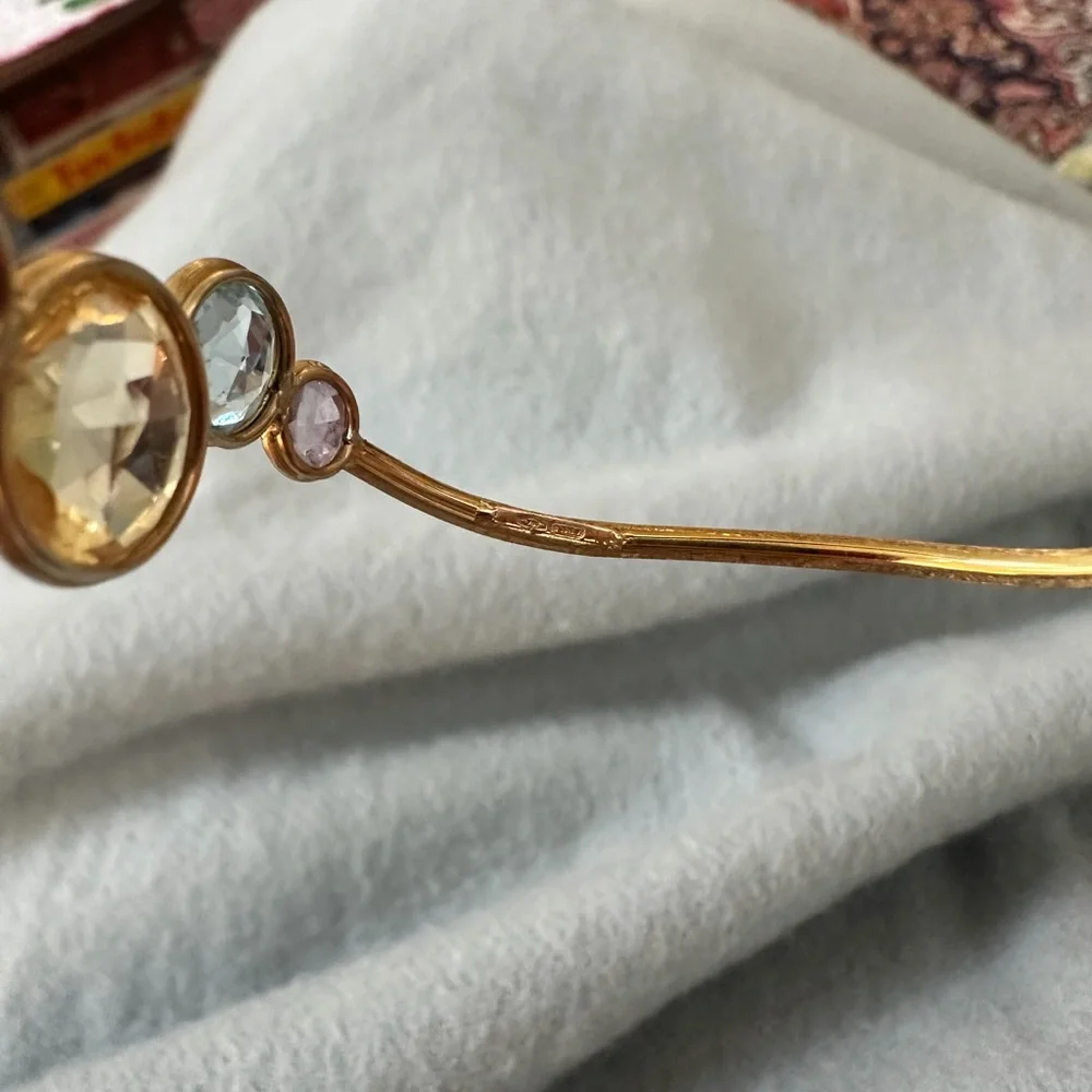 Marco Bicego Jaipur collection-Multi-Gemstone Bangle Bracelet - Picture 2 of 7